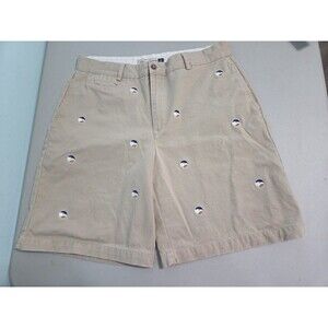 Campus Chinos georgia southern eagles Embroidered Cotton Khaki Shorts Mens 34